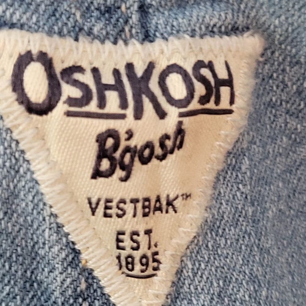 OshKosh Bgosh Vestbak Girls Light Overalls With Embroidered Flower Decor 4T - Picture 14 of 15